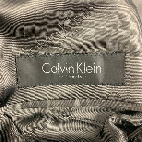 CALVIN KLEIN COLLECTION Size 36 Grey Wool Notch Lapel Sport Coat - Picture 5 of 6